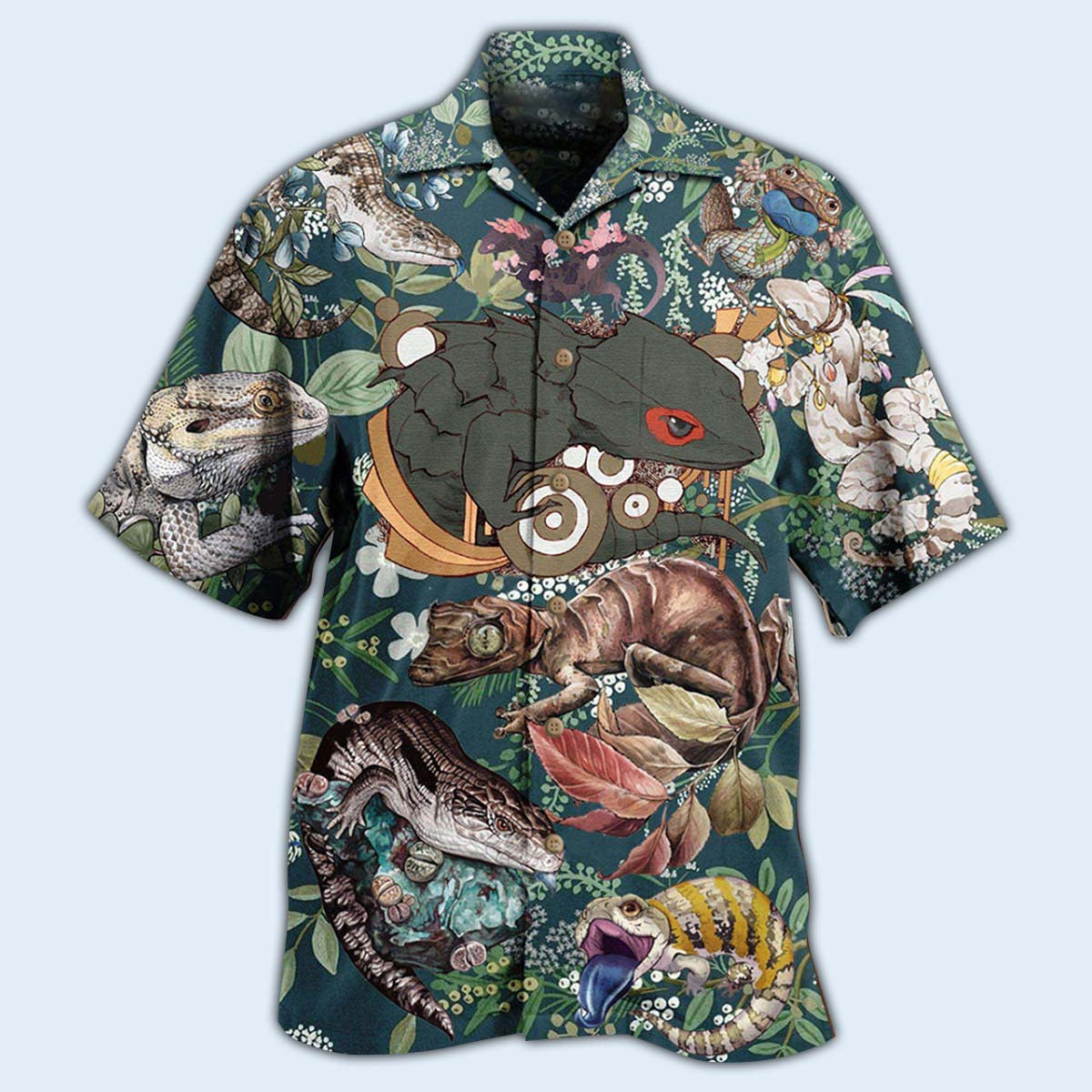 Reptile Animals Love Reptile - Hawaiian Shirt - Reefox