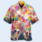 Pig Easily Distracted By Piggy In Tiny Flowers - Hawaiian Shirt - Reefox