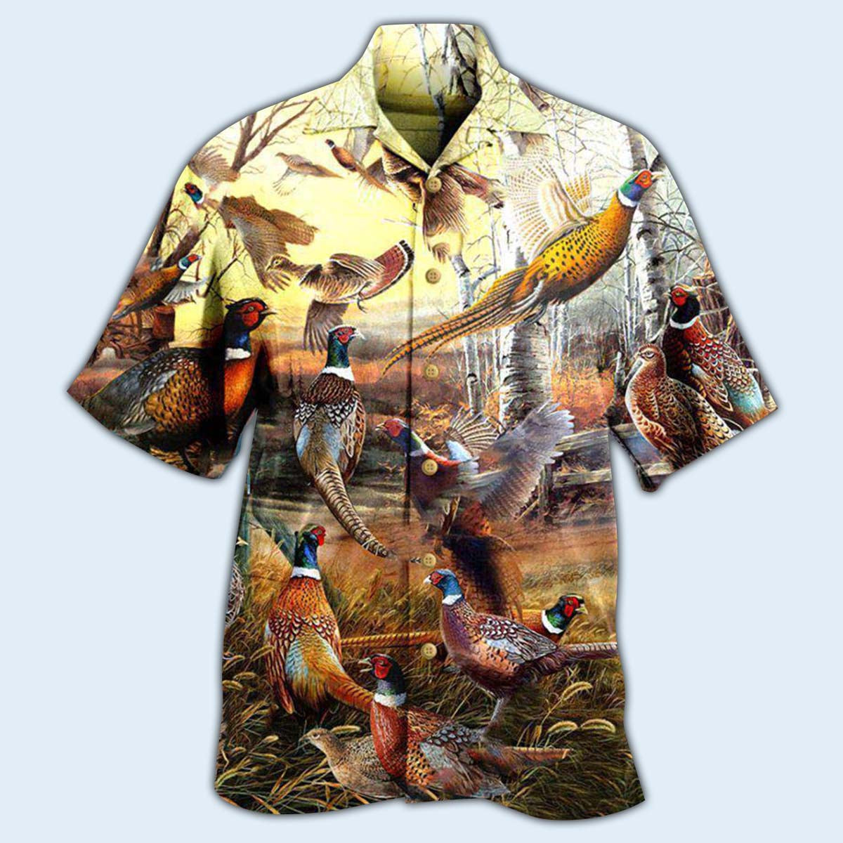 Hunting Animals Its Time For Pheasant Hunting - Hawaiian Shirt - Reefox