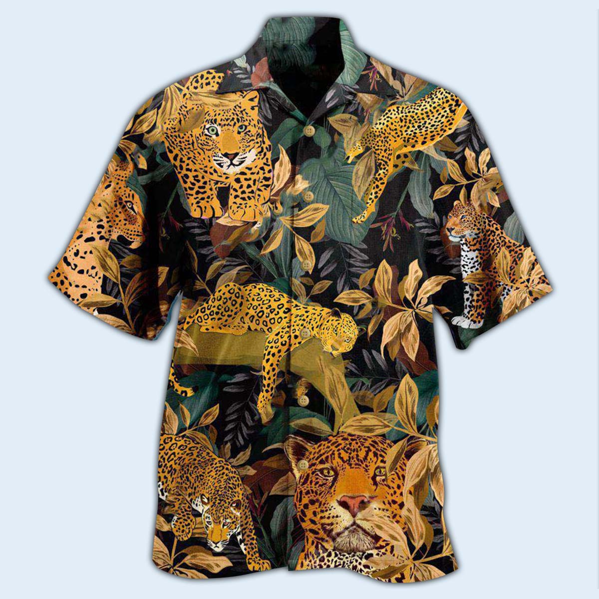 Leopard Animals Proud Leopard Natural Print - Hawaiian Shirt - Reefox
