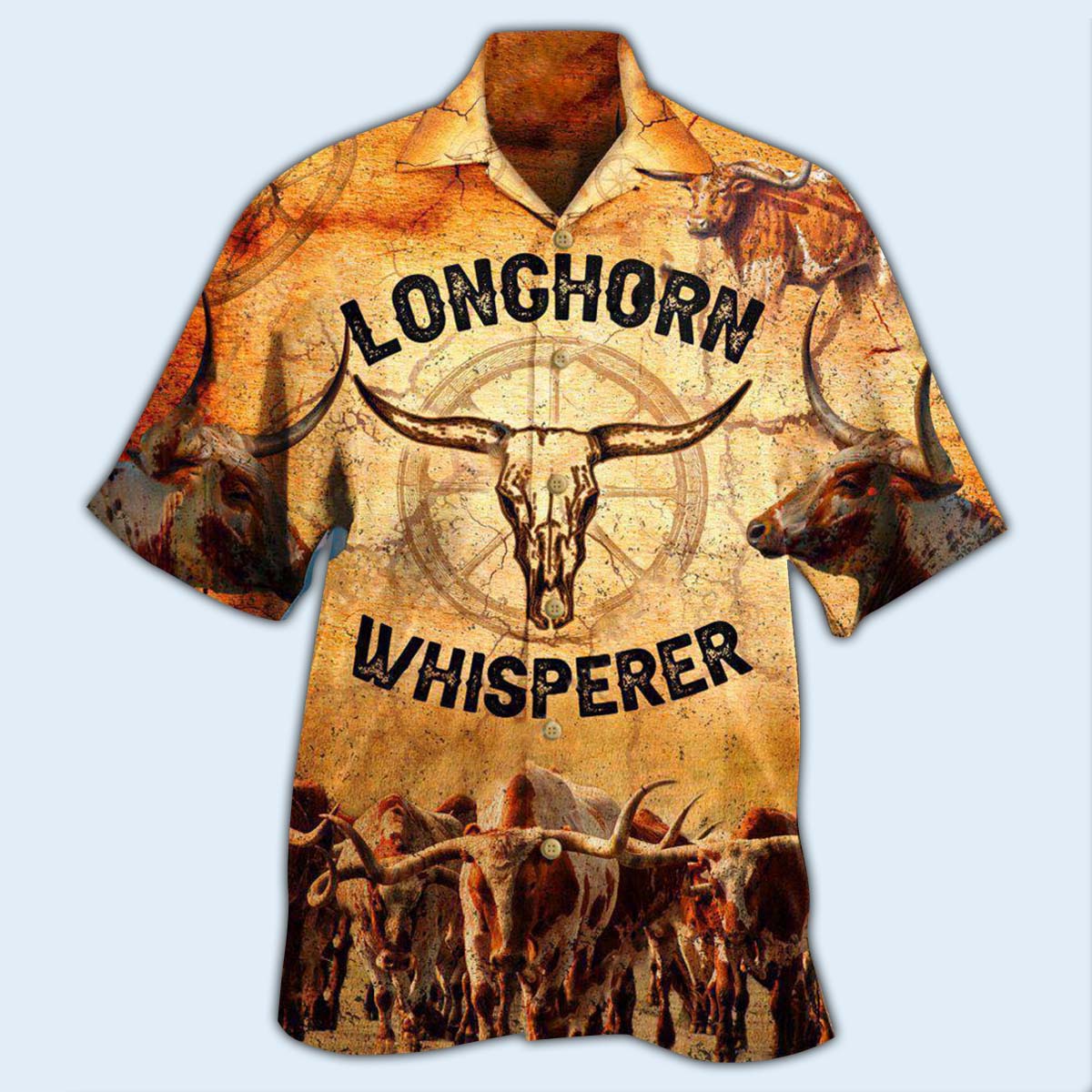 Longhorn Animals Longhorn Whisperer - Hawaiian Shirt - Reefox