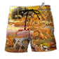 Beach Short / Adults / S Animal Proctect Wildlife Protect The Future - Beach Short Reefox - Owls Matrix LTD