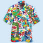 Autism Dinosaur Mix Color - Hawaiian Shirt - Reefox
