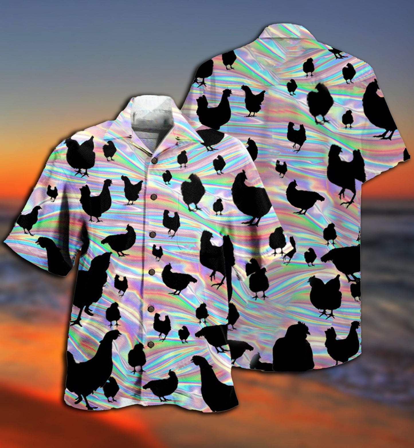 Chicken Awesome Style - Hawaiian Shirt - Reefox