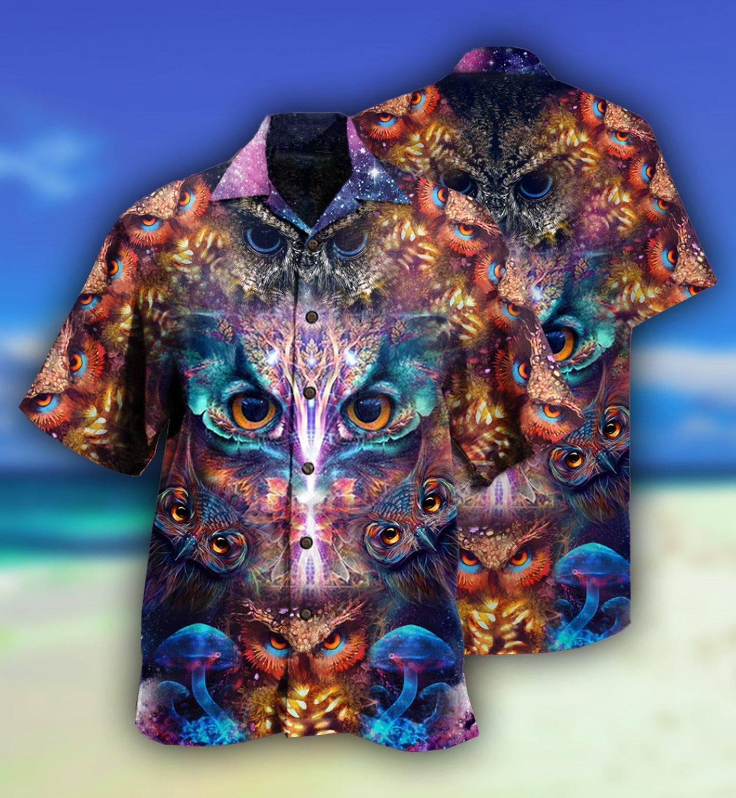 Owl Awesome Eyes Mysterious - Hawaiian Shirt - Reefox