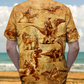 Cowboy Dinosaur Love Life Love Cool - Hawaiian Shirt - Reefox