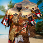Cowboy Dog Love Life Funny - Hawaiian Shirt - Reefox