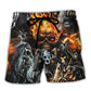Skull DILLIGAF FLAME SKULL WITH G - Beach Short Reefox