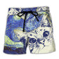 Cat Love Life Cute - Beach Short Reefox - Owls Matrix LTD