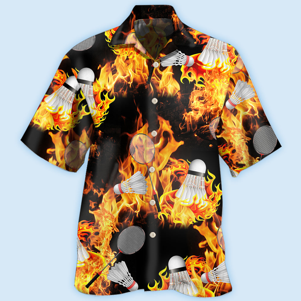 Badminton Fire - Hawaiian Shirt - Reefox