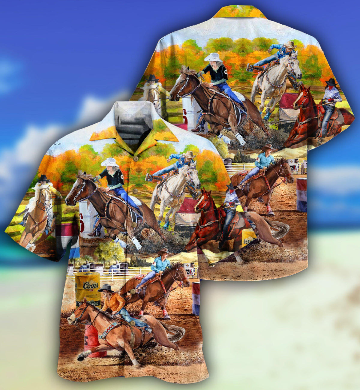 Horse Barrel Racing Ride It Like You Stole It - Hawaiian Shirt - Reefox