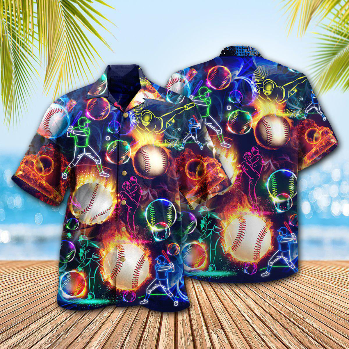 Baseball The Others Chase My Ball Funny Fire - Hawaiian Shirt - Reefox