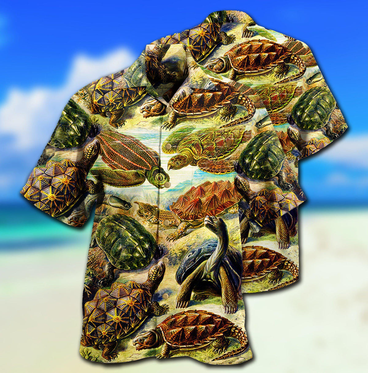 Turtle Be Not Afraid Of Going Slowly Beach - Hawaiian Shirt - Reefox