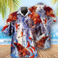 Bear Fighting And Dancing In Waterfall - Hawaiian Shirt - Reefox