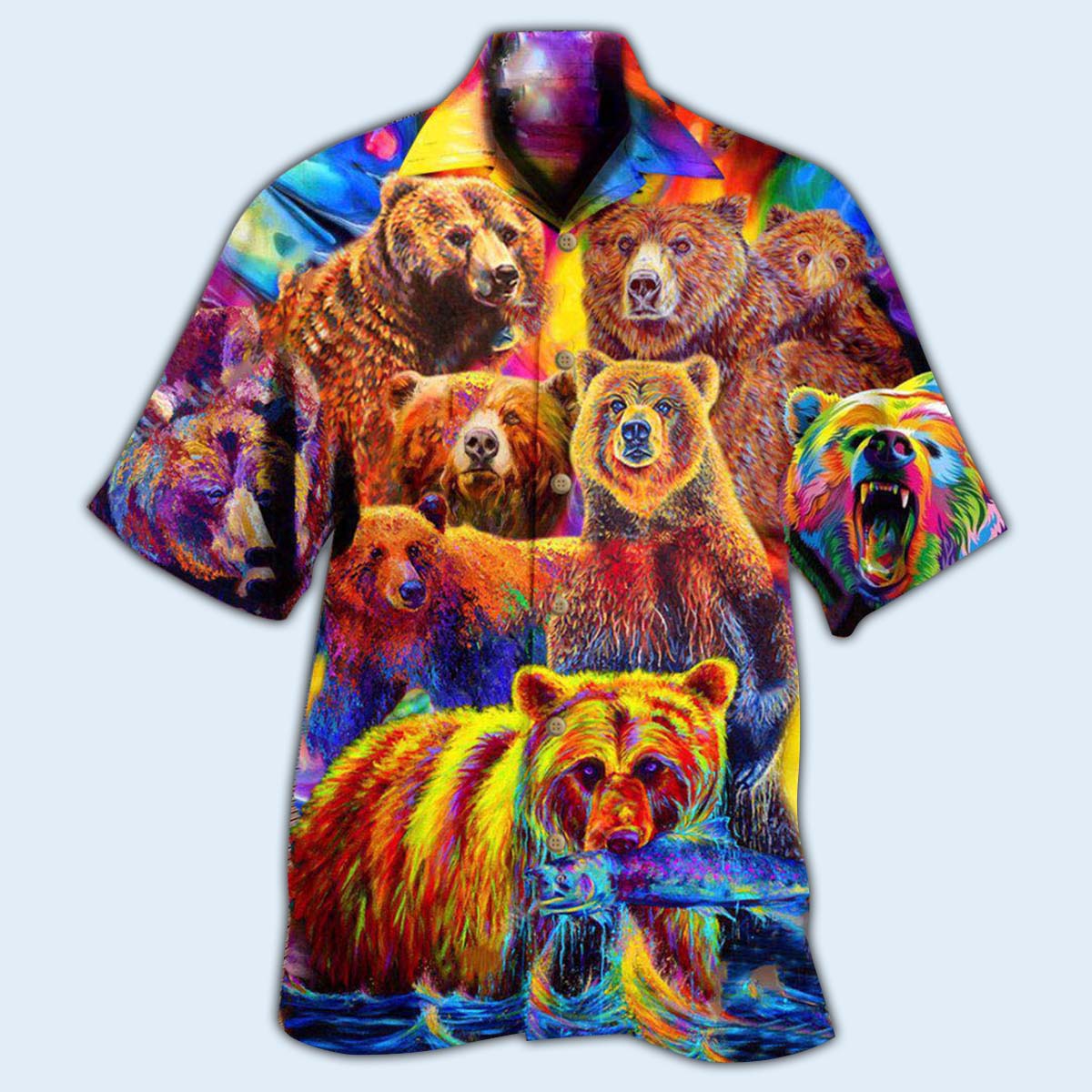 Bear Life Is Better With A Bear Color Life - Hawaiian Shirt - Reefox