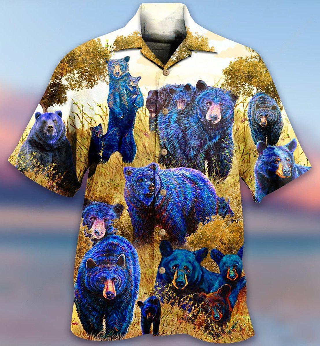 Bear Love Animals - Hawaiian Shirt - Reefox