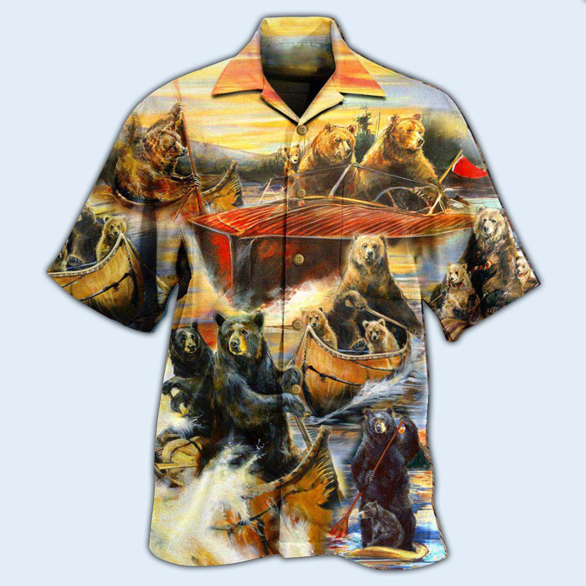 Bear Whatever Floats Your Boats And Win - Hawaiian Shirt - Reefox