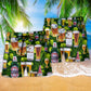 Beer Love It Green Leaves - Beach Short Reefox - Owls Matrix LTD