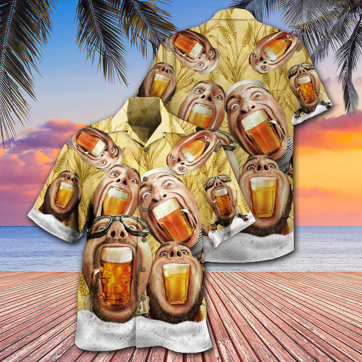 Beer Wish You Were Beer - Hawaiian Shirt - Reefox