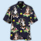 Bernese Mountain Dog Ball Tropical Floral - Hawaiian Shirt - Reefox
