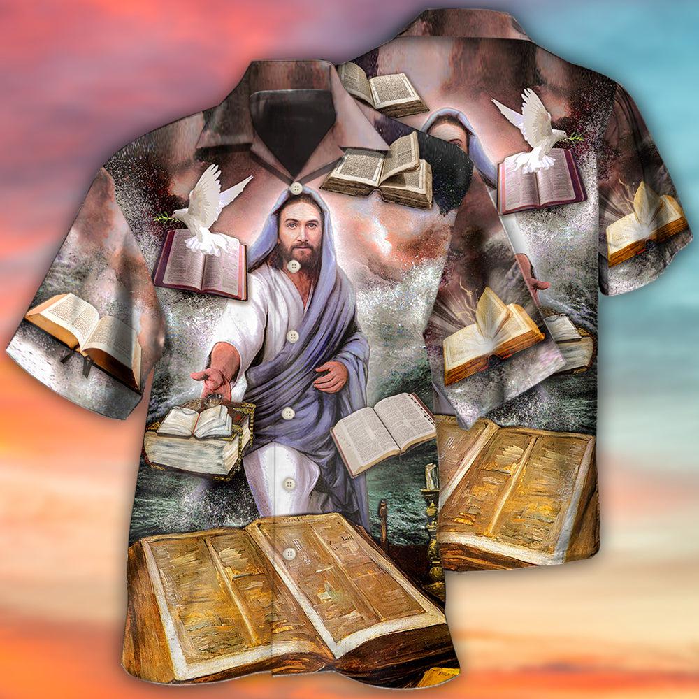 Hawaiian Shirt / Adults / S Jesus Ble Style - Hawaiian Shirt - Reefox