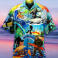 Bigfoot Loves Cool Surfing - Hawaiian Shirt - Reefox