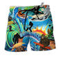Beach Short / Adults / S Bigfoot Cool Surfing Style - Beach Short Reefox - Owls Matrix LTD