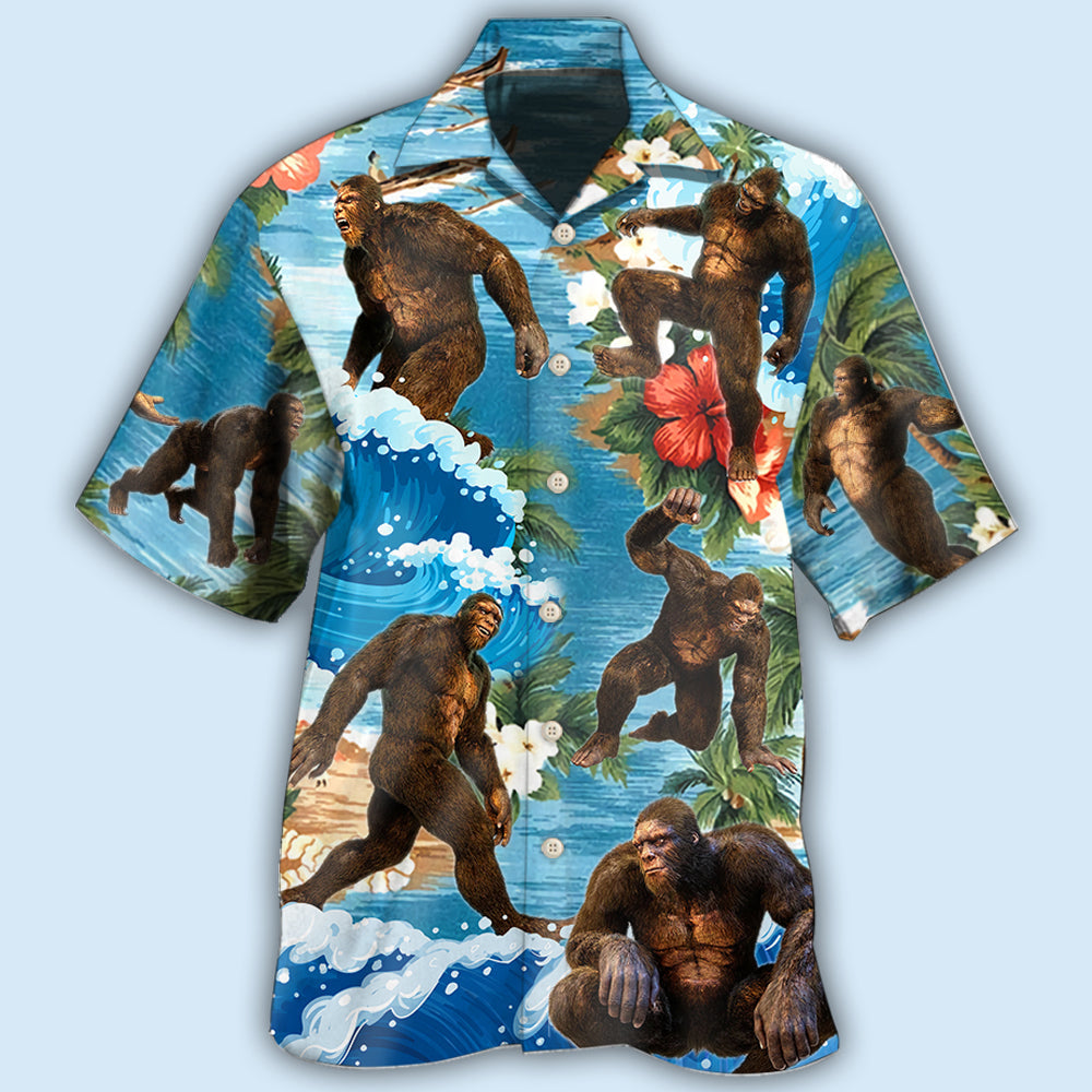 Bigfoot Tropical Style - Hawaiian Shirt - Reefox