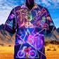 Bike Neon Style Love Purple Really Much - Hawaiian Shirt - Reefox