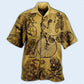 Bike Skull Born To Ride Ride To Live Vintage - Hawaiian Shirt - Reefox