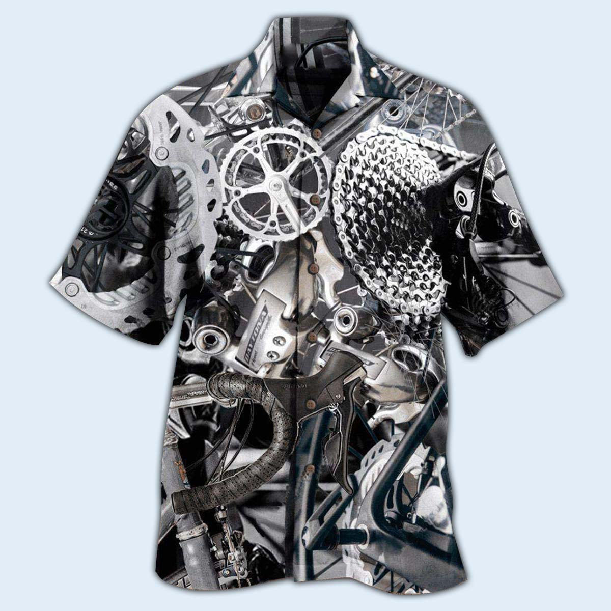 Bike When In Doubt Pedal It Out Bicycle In Dark Style - Hawaiian Shirt - Reefox