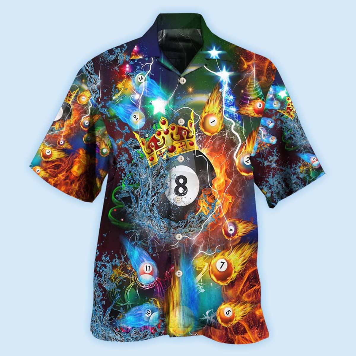 Billiard Fire And Water Merry Christmas - Hawaiian Shirt - Reefox