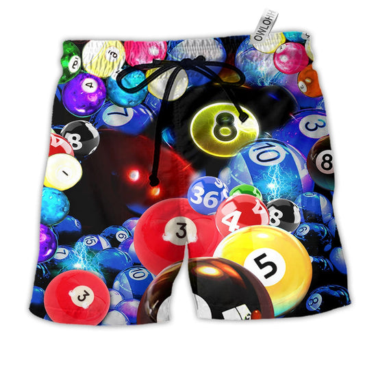 Beach Short / Adults / S Billiard Is Calling Us - Beach Short Reefox - Owls Matrix LTD