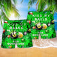Billiard Kiss My Balls For Good Luck Saint Patricks Day - Beach Short Reefox - Owls Matrix LTD