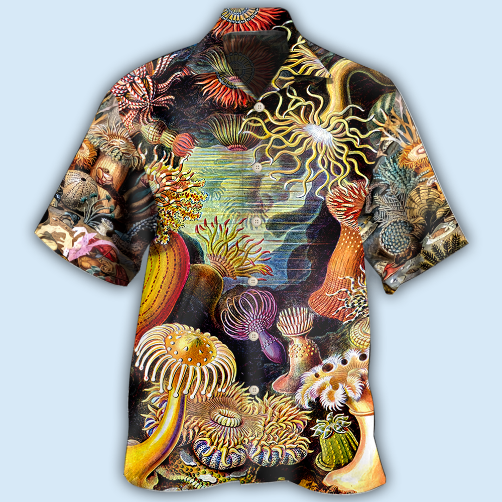 Ocean Biology Ocean Lover Basic Background - Hawaiian Shirt - Reefox