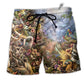 Beach Short / Adults / S Bird Heaven Amazing Life - Beach Short Reefox - Owls Matrix LTD