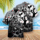 Halloween Black Cat Flying Horror Night Halloween - Hawaiian Shirt - Reefox
