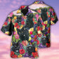 Black Cat Love Flowers Colorfull - Hawaiian Shirt - Reefox