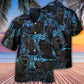 Black Cat Midnight In Jungle - Hawaiian Shirt - Reefox