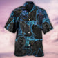 Black Cat Midnight In Jungle - Hawaiian Shirt - Reefox