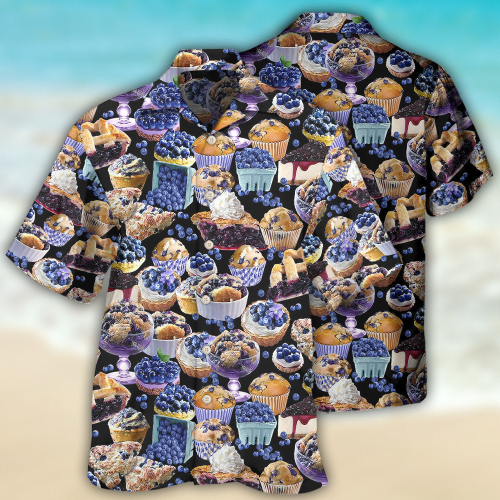 Baking Blueberry Cupcake Baking Lover - Hawaiian Shirt - Reefox
