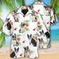 Boston Terrier Dog Ball Tropical Floral - Hawaiian Shirt - Reefox