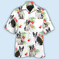 Boston Terrier Dog Ball Tropical Floral - Hawaiian Shirt - Reefox