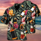 Wine Bourbon Tropical Leaf - Hawaiian Shirt - Reefox