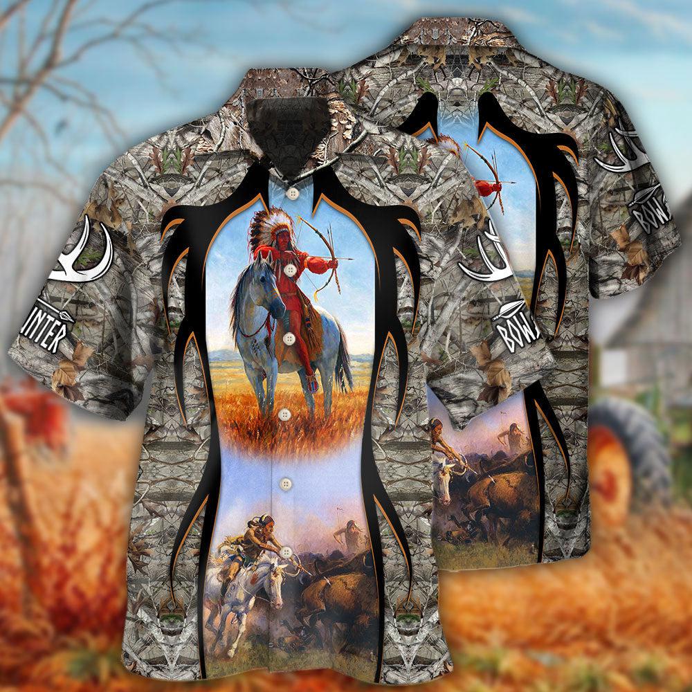 Native Bow Arrow Hunting Cool - Hawaiian Shirt - Reefox