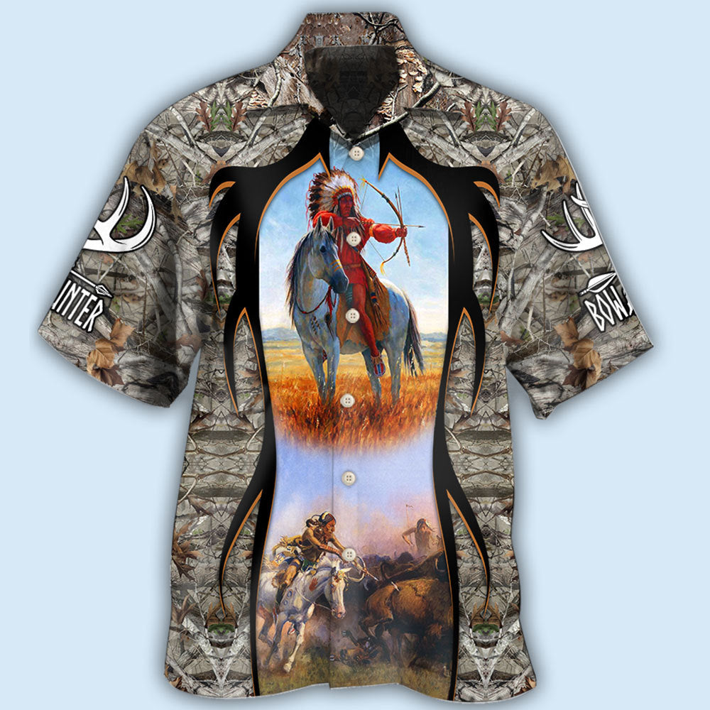 Native Bow Arrow Hunting Cool - Hawaiian Shirt - Reefox