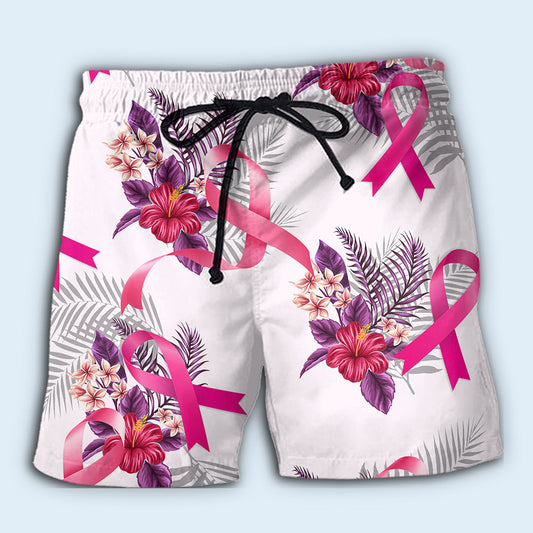Breast cancer tropical floral - Hawaiian shirt - HAWS03NGC060422