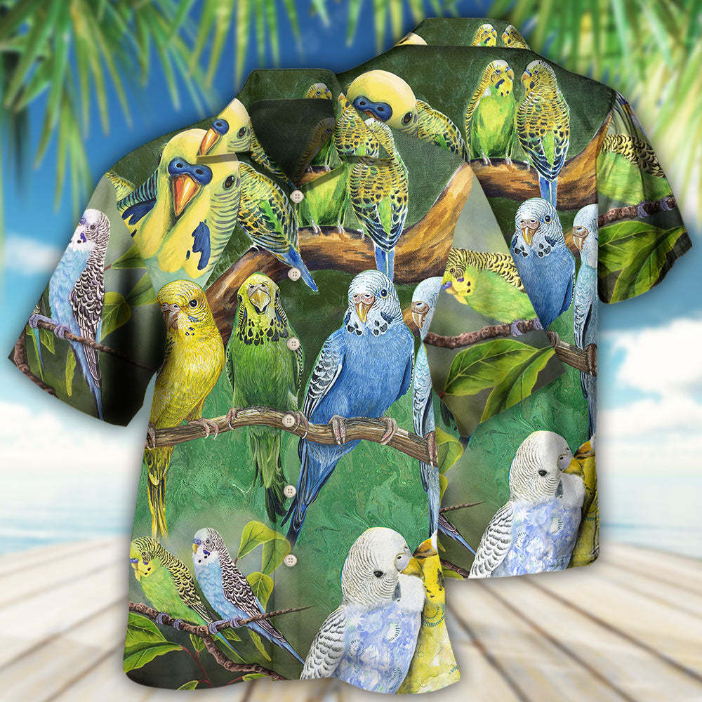 Parrot Lovely Budgie - Hawaiian Shirt - Reefox