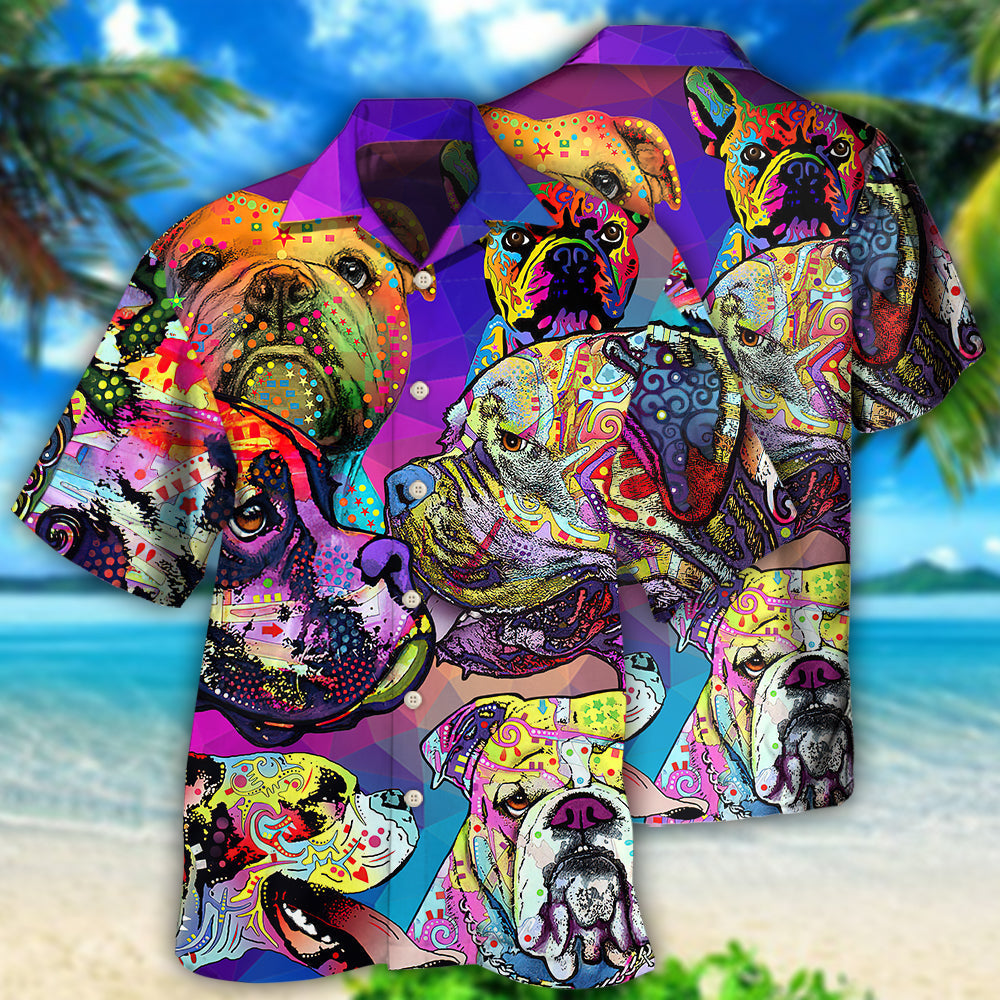 Bulldog All I Need Is Cool Bulldog - Hawaiian Shirt - Reefox