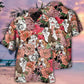 Bulldog And Lovely Flowers - Hawaiian Shirt - Reefox